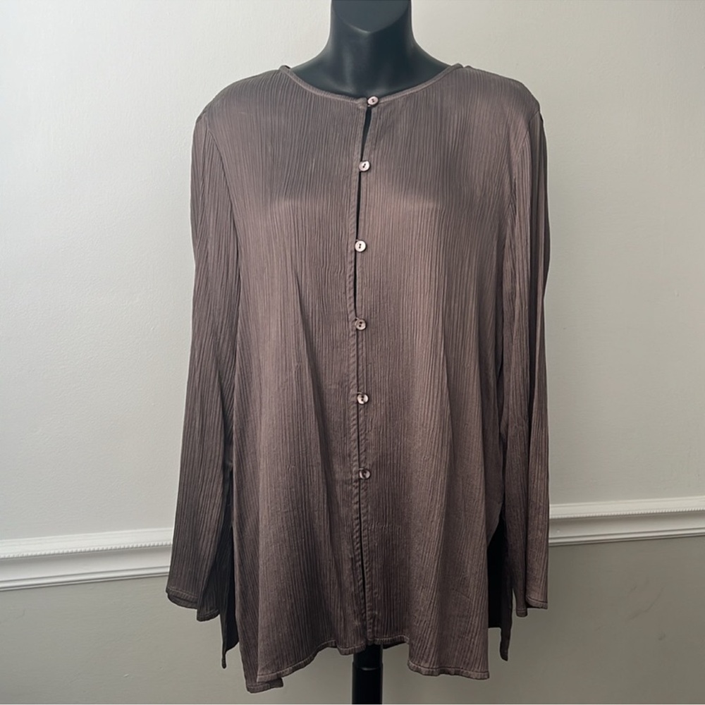 Eileen Fisher
Crinkled Button-Down Shirt